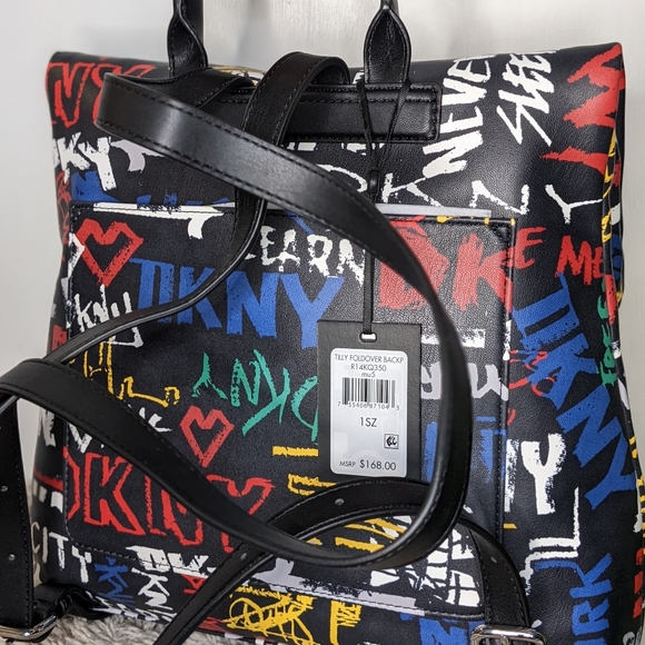 SOLD DKNY graffiti backpack - Picture 3 of 6
